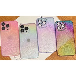 Накладка Clear Gradient Case для iPhone 14 Pro (розовый)
